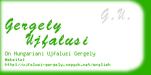 gergely ujfalusi business card